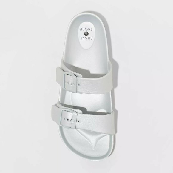 Women's Neida Wide Width EVA Two Band Slide Sandal - Picture 3 of 5